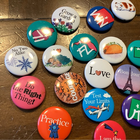Colorful Pinback Button Set - Picture 2 of 9